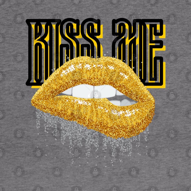 Golden Seduction: Kiss Me by twitaadesign